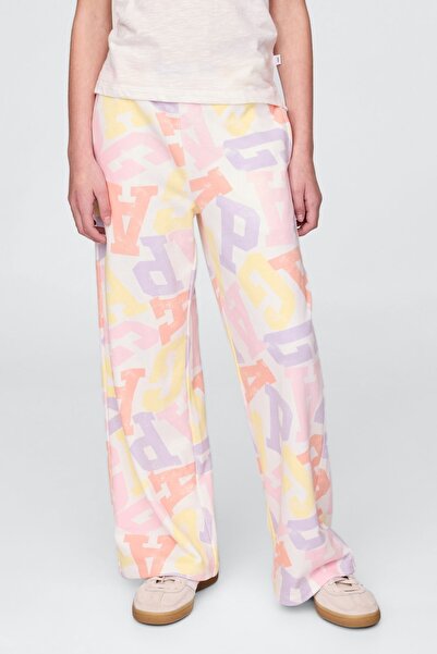 GAP Κορίτσι |   Ανακουφιστικό φαρδύ μπατζάκι Φούτερ από γαλλικό ύφασμα Terry