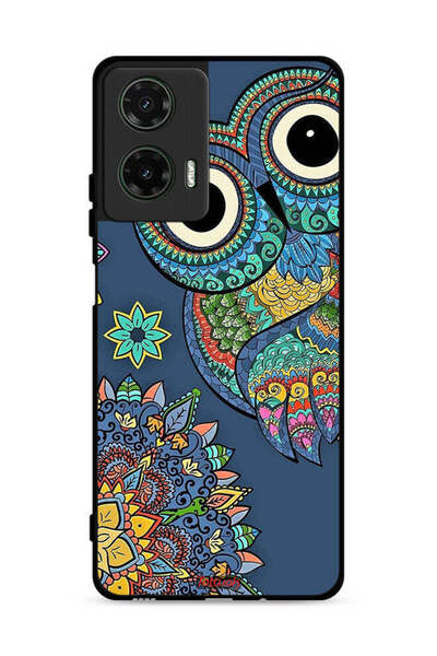 Tolwak غطاء حماية لهاتف موتورولا موتو جي 35 5G بنقشة بومة زهرية