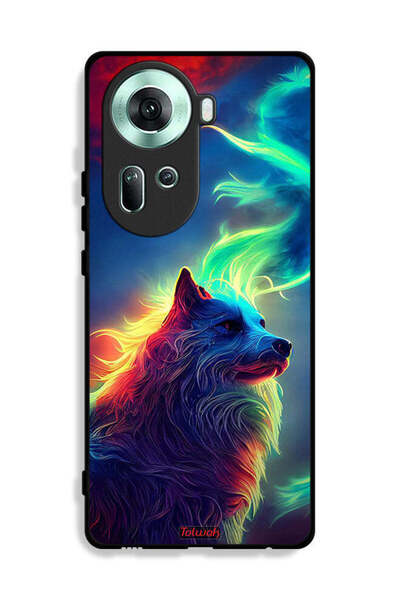 Tolwak غطاء حماية لهاتف Oppo Reno11 5G - ذئب