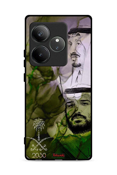 Tolwak غطاء حماية لهاتف Realme GT Neo6 SE 5G، ملصق فني للملك سلمان وولي العهد...