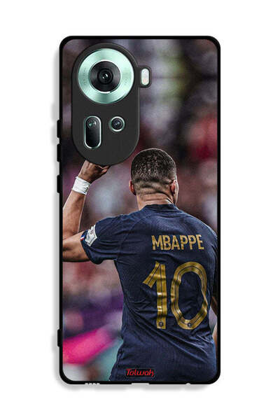 Tolwak غطاء حماية لهاتف Oppo Reno11 5G بتصميم Mbappe 10