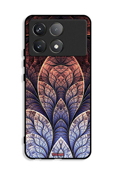 Tolwak غطاء حماية Xiaomi Poco X6 Pro 5G بتصميم زهور تجريدية كسوري