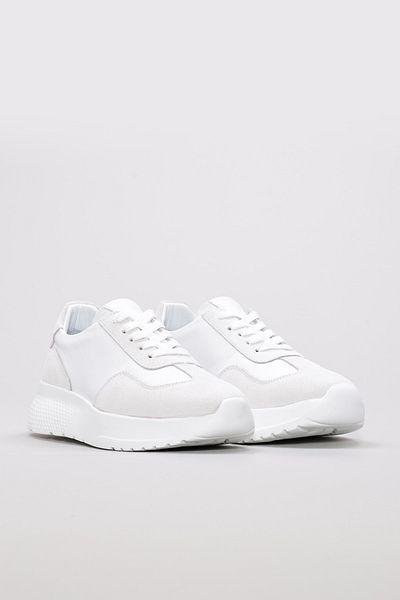 Ayakkabıhane Genuine Leather Inside and Outside White Women's Sports Shoes Ah089822611155