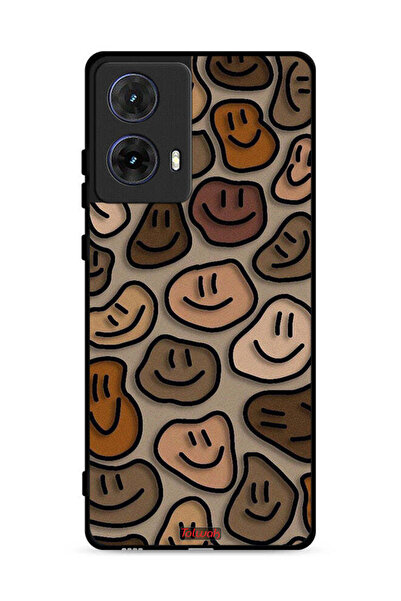 Tolwak غطاء حماية لهاتف موتورولا موتو جي 85 5G برسومات وجوه مبتسمة