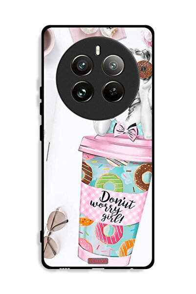 Tolwak غطاء حماية لهاتف Realme 12 Pro 5G بتصميم فتاة دونات القلق