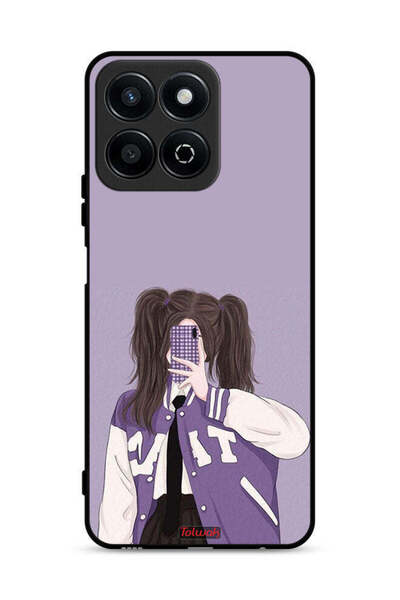 Tolwak غطاء حماية لهاتف Honor Play 60 Plus 5G لالتقاط صور سيلفي