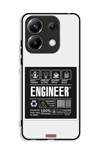 Tolwak غطاء حماية لهاتف شاومي ريدمي نوت 13 برو 4G، ملصق مهندس