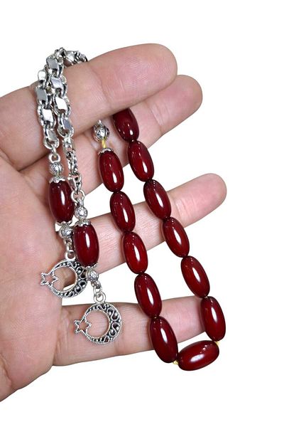 Cekke Tesbih Ottoman Metaphor Squeeze Amber 13 mm Shaker Prayer Beads