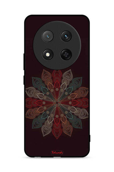 Tolwak غطاء حماية لهاتف Honor X9c 5G بتصميم زهرة ماندالا