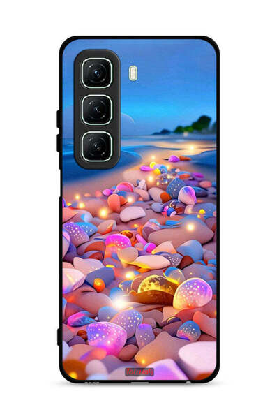 Tolwak غطاء حماية لهاتف Infinix Hot 50 5G برسومات أحجار فنية