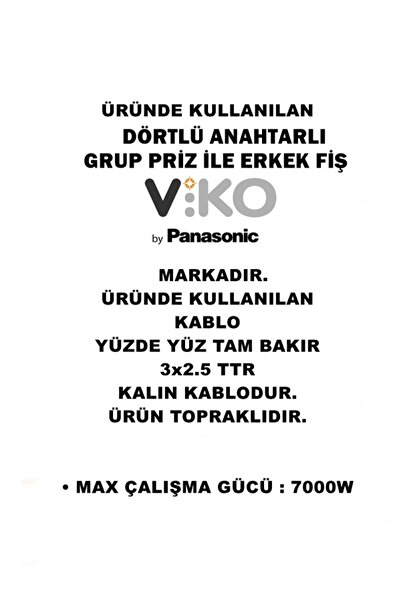 NETELECTRİCAL Multi-let | Dörtlü 3 Metre Anahtarlı Topraklı Yan Fişli 4'lü 3 M 3x2.5 Ttr Kalın Kablolu