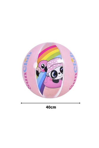 rexa Inflatable Water Toys Panda Beach Ball 40cm Inflatable Plastic Beach Summer Toys for Kids