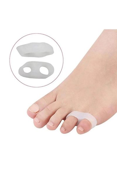 jetfast Foot 2 Finger Pinky Toe Ring Finger Separator Roller Silicone Anti-Callus Bunion