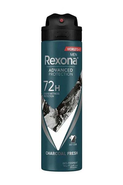 Rexona Spray 150ml Charcoal Clean (097347) --- ركسونا مزيل عرق بخاخ 150مل تشاركول كلين