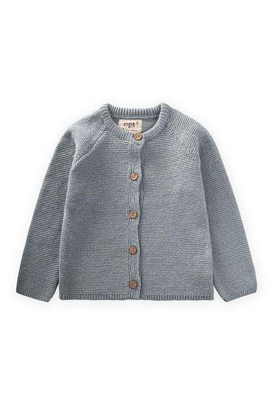 Cigit Links Knitwear Cardigan 1-5 Years Gray