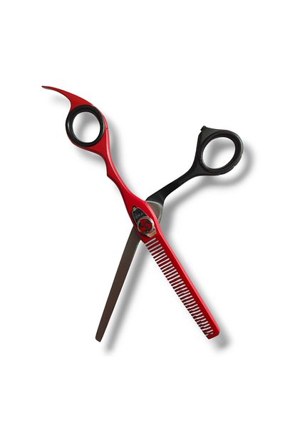 mirenza cosmetic Professional Hairdresser's Scissors - Barber's Intermediate Scissors Stainless Steel and Ergonomic Design