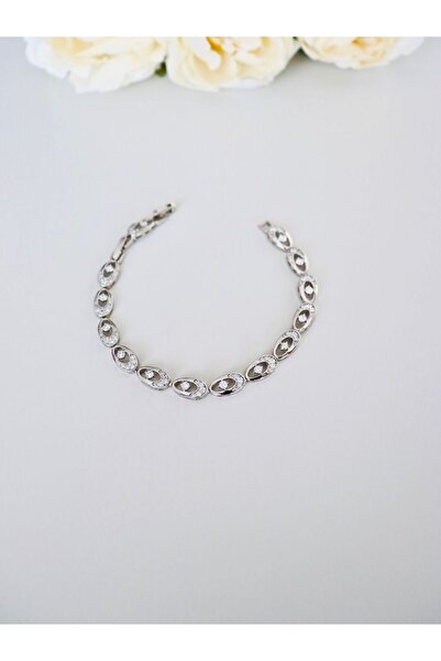 EYD Damla Desenli Bileklik VİP Zirkon Taşlı Bileklik