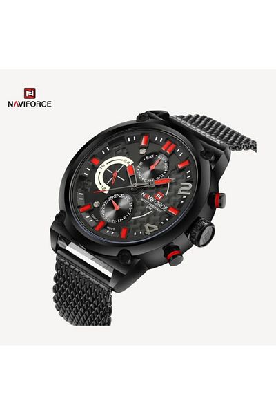 Naviforce Men’s Water-Resistant Analog Watch – Stylish Stainless Steel Timepiece