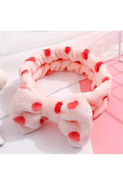 İnDerin Γυναικεία μπαντάνα περιποίησης μακιγιάζ με φιόγκο, εξαιρετικά μαλακή μπαντάνα μαλλιών