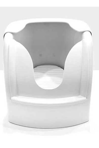 rexa Foot Washer – Hands-Free Foot Scrubber & Cleaner in White (445.6 x 35 x 33.4 cm)