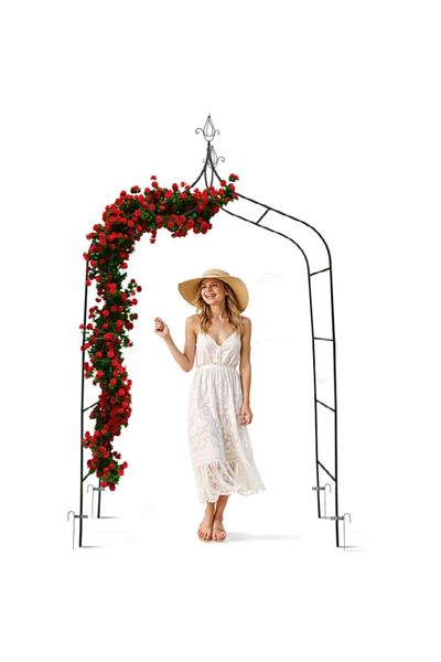 Glow Goods Metal Arch for Flowers, Roses, Ivy, Durable Pergola for Garden