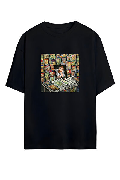 MAGORS فن - تي شيرت كبير الحجم