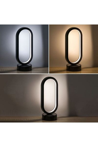 OEM LED Lamp Black with USB & 3 Shades 12 x 10 x 28 cm
