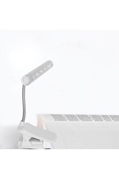 OEM Reading Lamp LED White with Clip White 15 cm