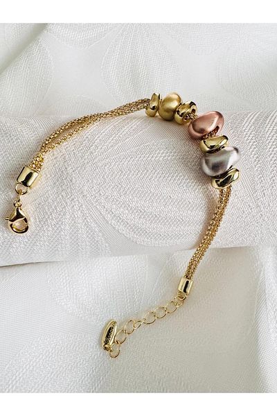 DEVİ fashion Vip Series Charm Bracelet 18 cm Plus Extension Chain