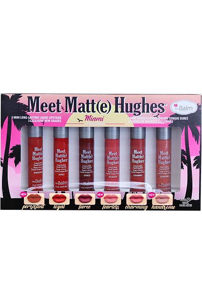 THE BALM COSMETİCS theBalm Meet Matt(e) Hughes 6 Mini Liquid Lipsticks - Miami