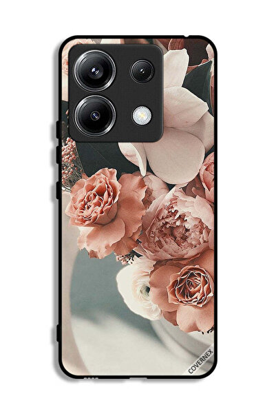 Covernex غطاء حماية لهاتف Xiaomi Poco X6 5G بباقة من زهور الخوخ الجميلة