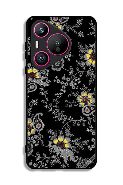 Covernex غطاء حماية لهاتف هواوي بيورا 70 بخلفية زهور فنية