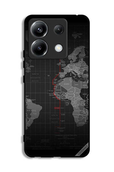 Covernex غطاء حماية لهاتف شاومي ريدمي نوت 13 برو 5G - خريطة العالم