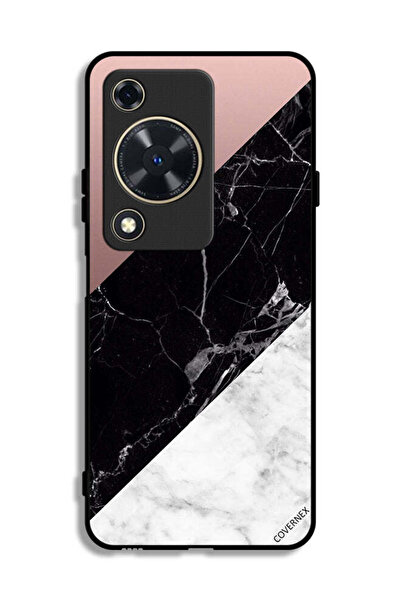 Covernex غطاء حماية لهاتف هواوي إنجوي 70 بنمط مزيج من الرخام والبساطة