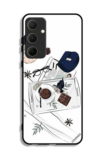 Covernex غطاء حماية لهاتف سامسونج جالاكسي A35 5G بنقشة قهوة وشوكولاتة