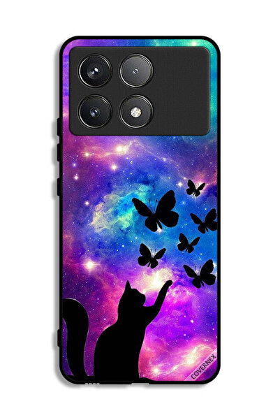 Covernex Xiaomi Poco F6 Pro Protective Case Cover Cat & Butterflies