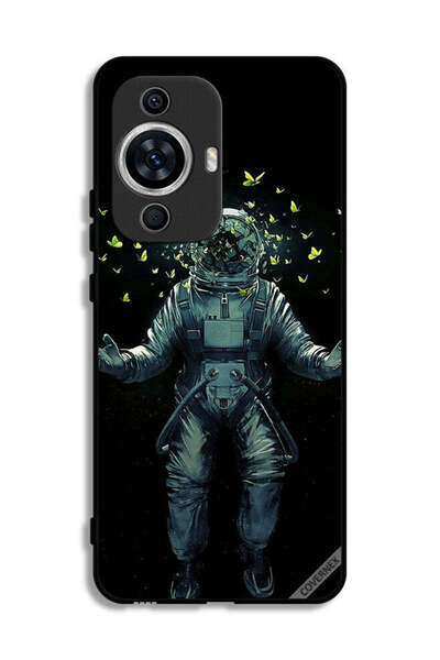Covernex غطاء حماية لهاتف هواوي نوفا 12 لايت بتصميم رائد فضاء وفراشات