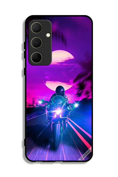 Covernex غطاء حماية لهاتف Samsung Galaxy A35 5G بخلفية رجل على دراجة