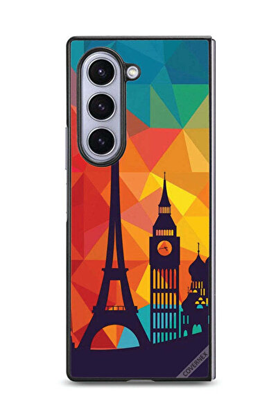 Covernex غطاء حماية لهاتف سامسونج جالاكسي زد فولد 6 بنمط باريس الملون