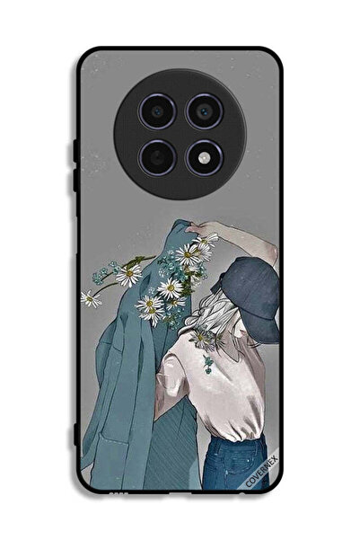 Covernex غطاء حماية لهاتف Realme 12x 5G برسم فتاة ترتدي معطفًا
