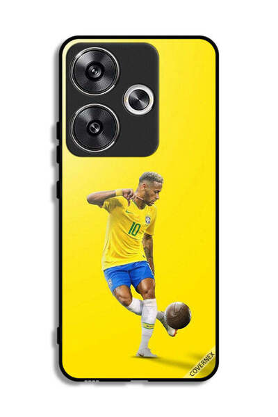 Covernex غطاء حماية لهاتف شاومي بوكو F6 5G، نيمار مع كرة قدم