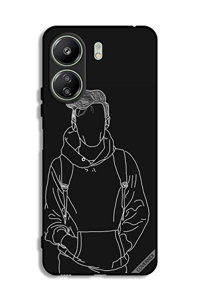 Covernex غطاء حماية لهاتف شاومي ريدمي 13 سي، رسم جاكيت بوي