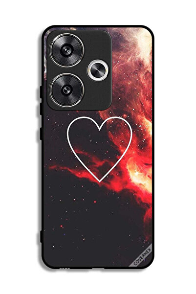 Covernex غطاء حماية لهاتف شاومي ريدمي توربو 3 5G بتصميم قلب في الفضاء