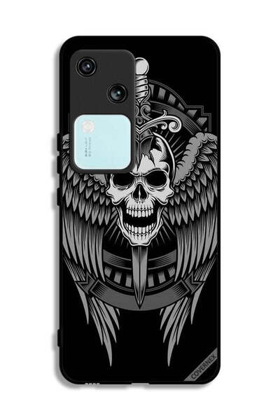 Covernex غطاء حماية لهاتف Vivo S18 5G بتصميم جمجمة وأجنحة نسر