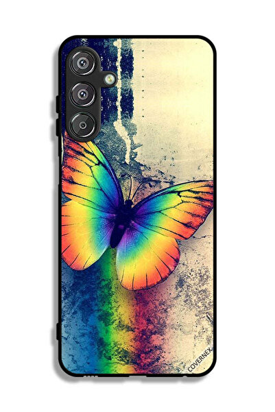 Covernex Samsung Galaxy F15 5G Protective Case Cover Vintage Rainbow Butterfly