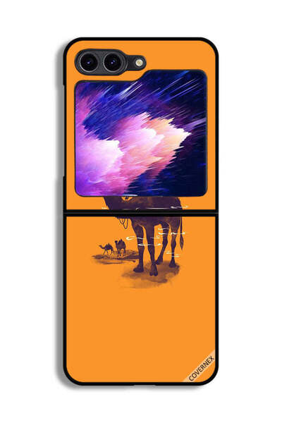 Covernex غطاء حماية لهاتف Samsung Galaxy Z Flip6 برسومات جمالية وشمسية