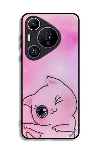 Covernex غطاء حماية لهاتف هواوي بيورا 70 برو بتصميم قطة صغيرة