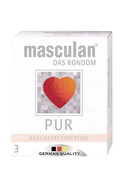 Masculan Condoms 3 Pcs Pur 0639 --- Musculan Condoms 3 Pcs Pure