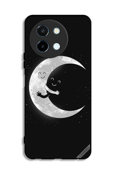Covernex غطاء حماية لهاتف Vivo Y38 5G بتصميم عناق القمر والسماء المظلمة