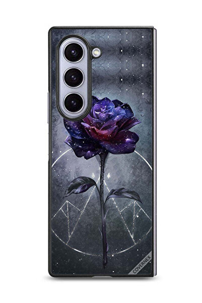 Covernex غطاء حماية لهاتف Samsung Galaxy Z Fold6 بخلفية زهور داكنة